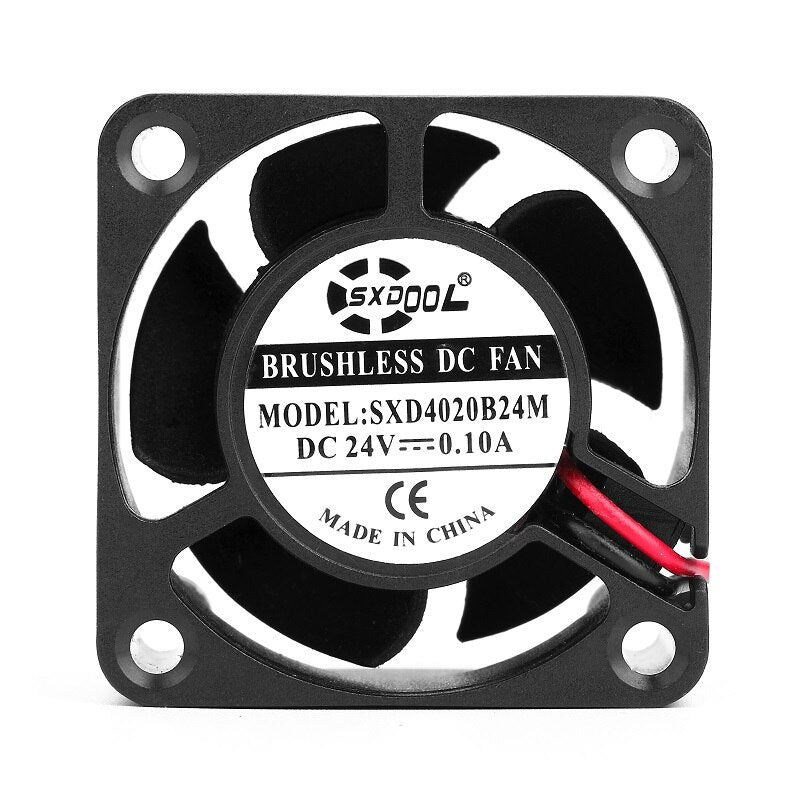SXDOOL SXD4020B24M 40*40*20mm DC24V 0.10A 8500RPM 8.8CFM 2-wire Axial Server Cooling Fan High Quality
