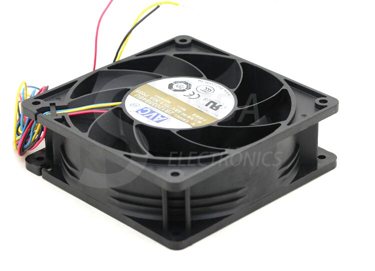 AVC 2B12038B48U -P055 DC 48V 1.3A 12cm 120mm 12038 4-wire PWM Server Inverter Axial Cooling Fans Cooler