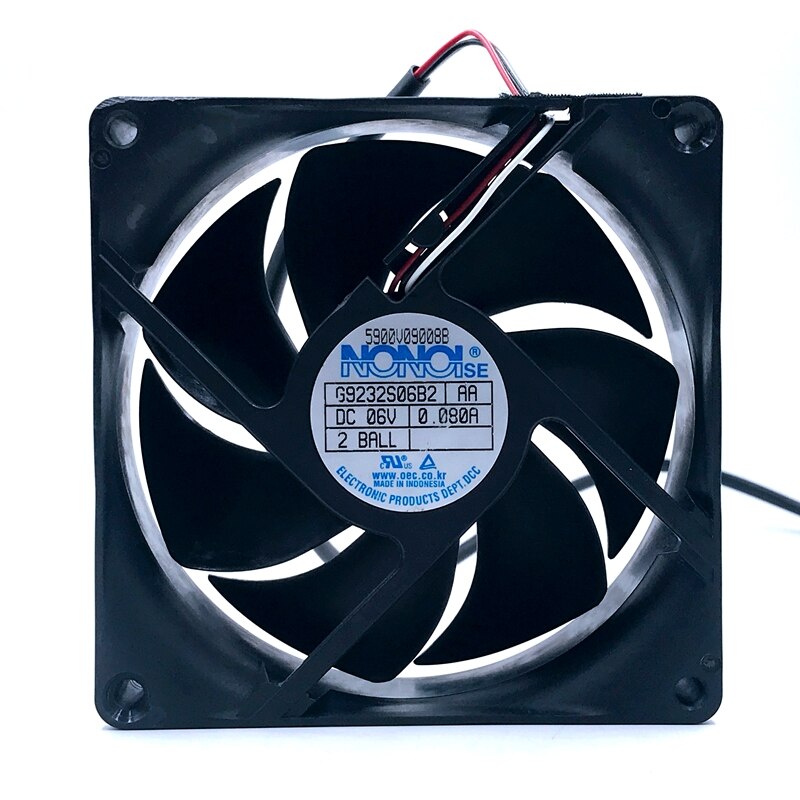 TV Cooling Fan E44W46LCD  Nonoise DC Fan G9232S06B2 92*92*32mm DC 6V 0.08A Low Noise Quiet Silent Cooling 5900V09008B