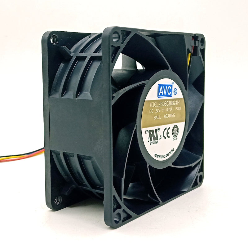 2B08038B24H AVC 8038 24V 0.70A Inverter Fan 8cm dual Ball High Volume PWM cooling Fan