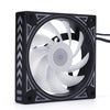 rainbow 120mm fan 3pin + molex 4D LED fan computer cooling 12V mute CPU radiator game fan
