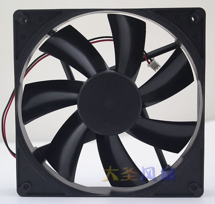135mm Computer Fan XH2.54-2P  PLA13525B12HH DC12V 1.0A 135*135*25mm 2Lines Computer Cooling Fan