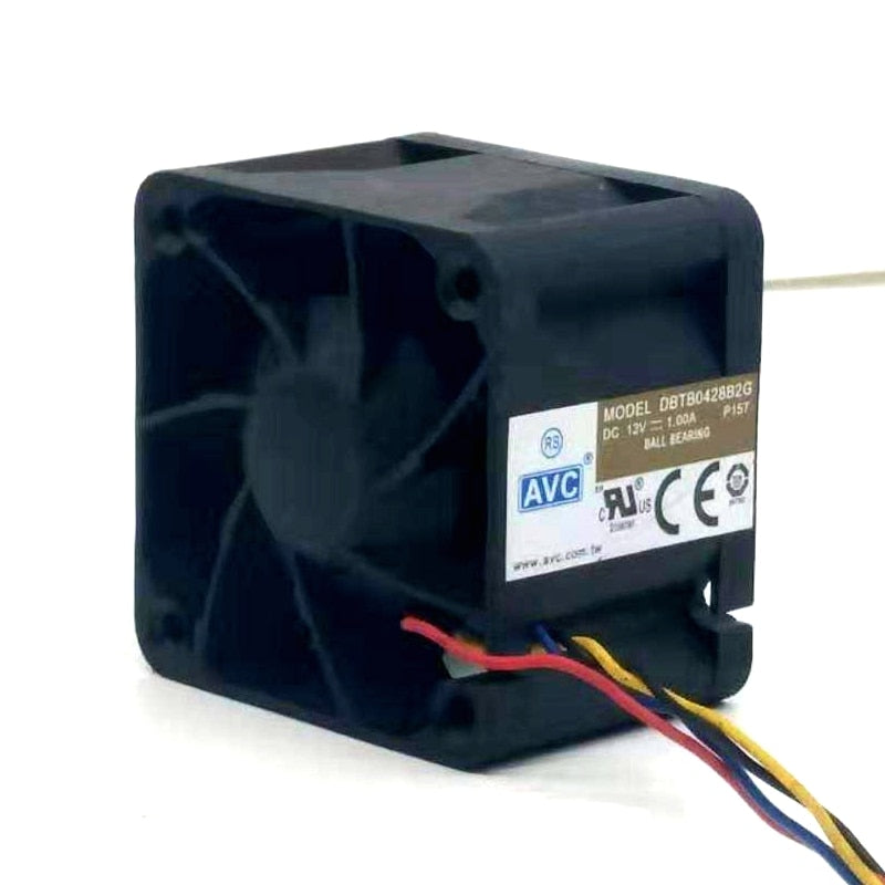 10pcs 40mm Powerful Cooling Fan  AVC 4028 12V 1A DBTB0428B2G high- Speed Server Fans 40*40*28mm Dual Ball Bearing 4pin PWM