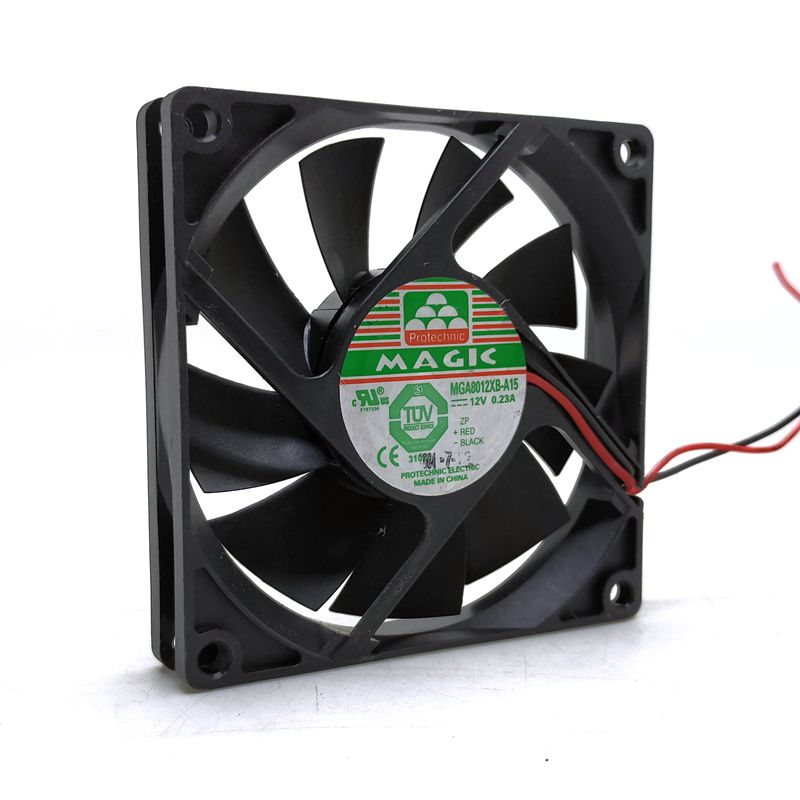8015 12V Two-Wire CPU Power Supply Cases Cooling Fan 8CM MGA8012XB-A15 Ultra-Quiet
