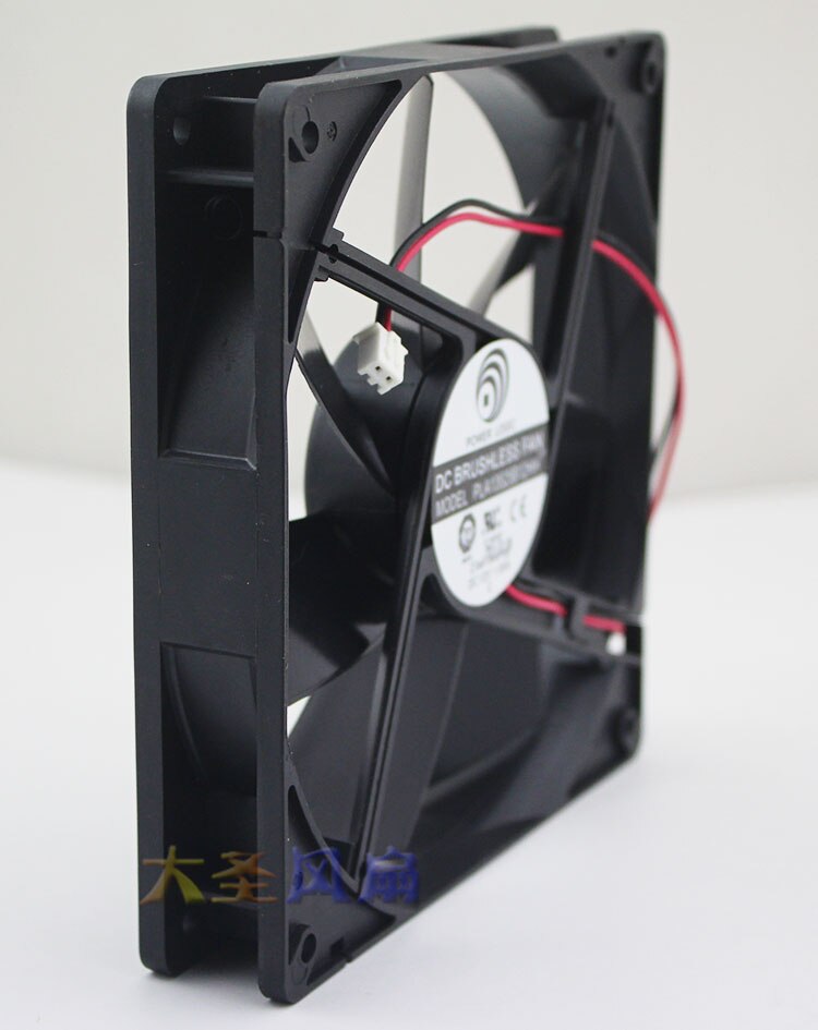 135mm Computer Fan XH2.54-2P  PLA13525B12HH DC12V 1.0A 135*135*25mm 2Lines Computer Cooling Fan