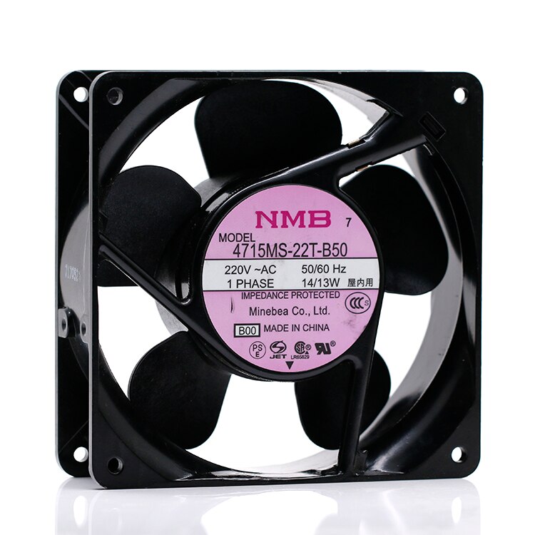 220V Cooling Fan 12cm  NMB 4715ms-22t-b50 220V 14 / 13W 12cm 12038 AC Cabinet Cooling Fan