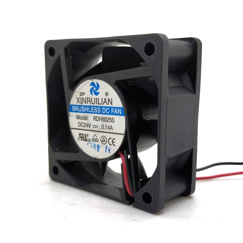 6025 24V Converter Power Supply Cases Fan 6CM RDH6025S silent quiet cooling fan 0.14A