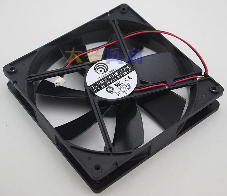 135mm Computer Fan XH2.54-2P  PLA13525B12HH DC12V 1.0A 135*135*25mm 2Lines Computer Cooling Fan