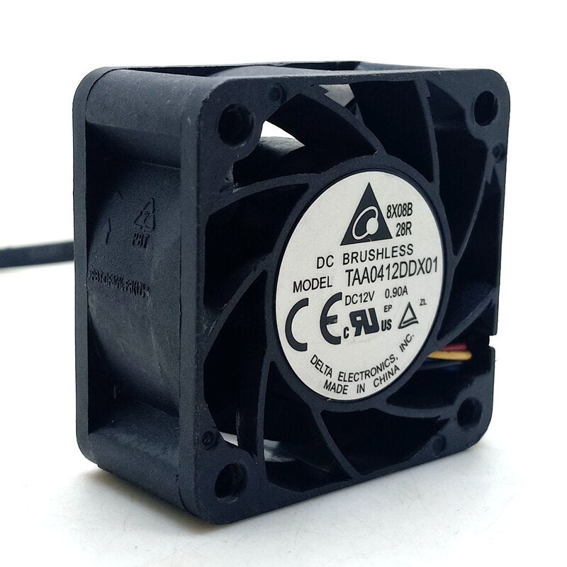TAA0412DDX01  Delta 4020 12V double ball PWM fan 4cm computer server CPU fan