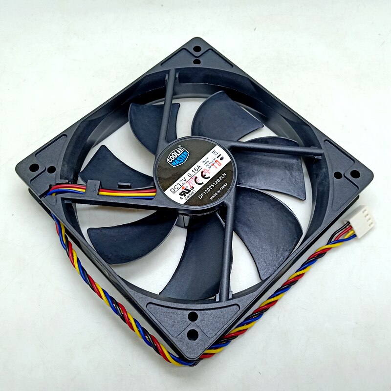 10pcs Pwm Cooling Fan 120mm 12025 12V Dual Ball Mute Fan DF1202512B2LN 12cm PWM Temperature Controlled Fan