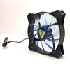 12025 Transparent Light-Emitting 12v 15 Blue Lights Computer Shadow Chassis Wind Fan