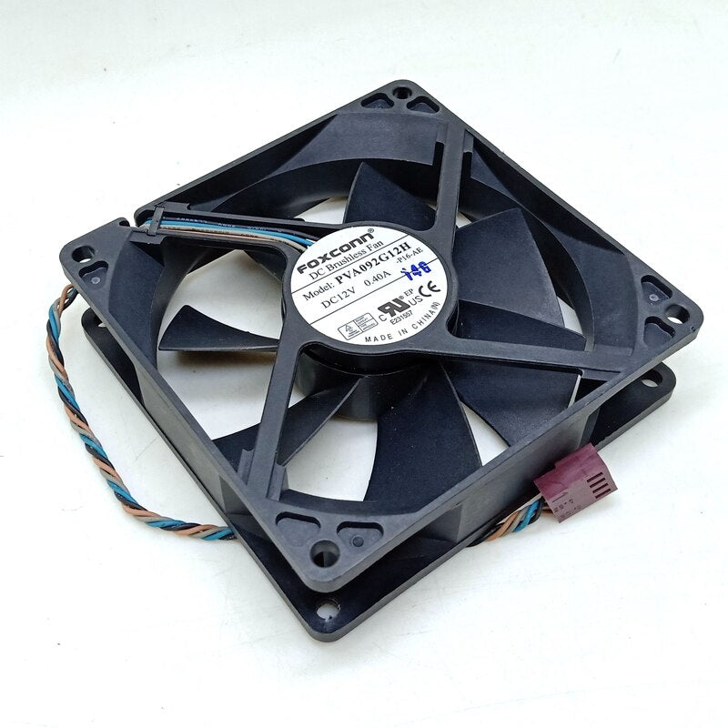 PVA092G12H  For FOXCONN 9cm 9225 92x92x25mm DC 12V 0.4A 4 pin PWM fan air volume cooling fan
