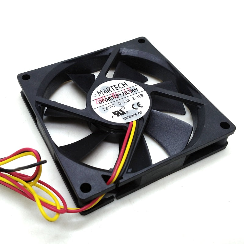 12v FAN DF0801512B2MN 8015 Cabinet Power Supply Silent Fan 8cm Computer CPU Radiator  Fan