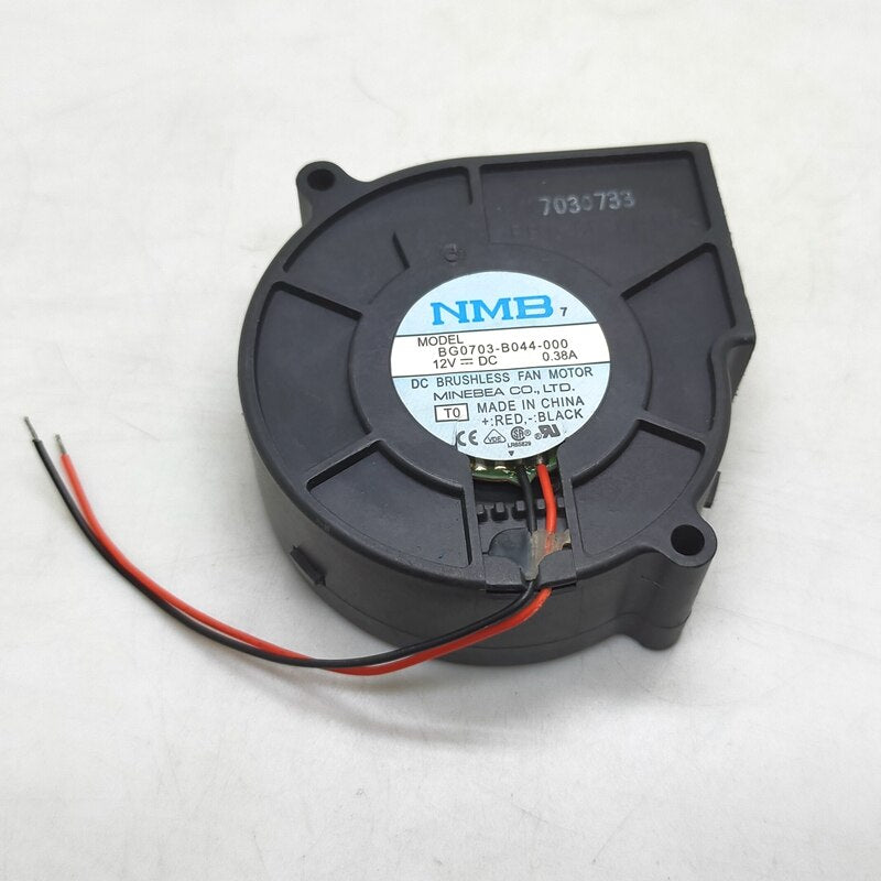 75mm Blower  NMB 7530 BG0703-B044-000 DC 12V 0.38A 3000 RPM 20 CFM Turbo Centrifugal Blower Server Inverter Cooling Fan