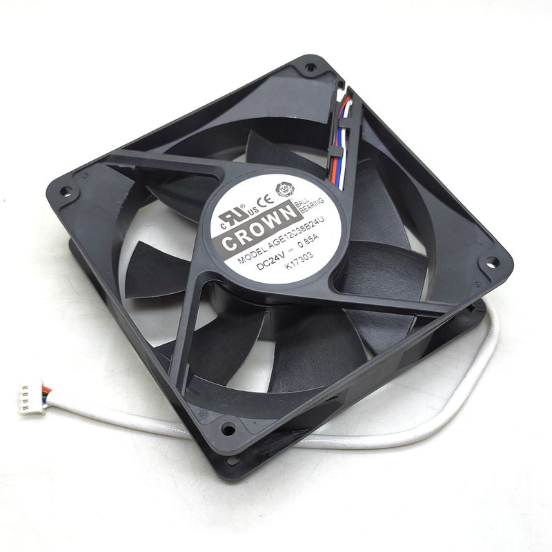 AGE12038B24U 12038 120mm DC 24V Cooling Fan Fan 12CM  Frequency Converter 4-wire 4Pin