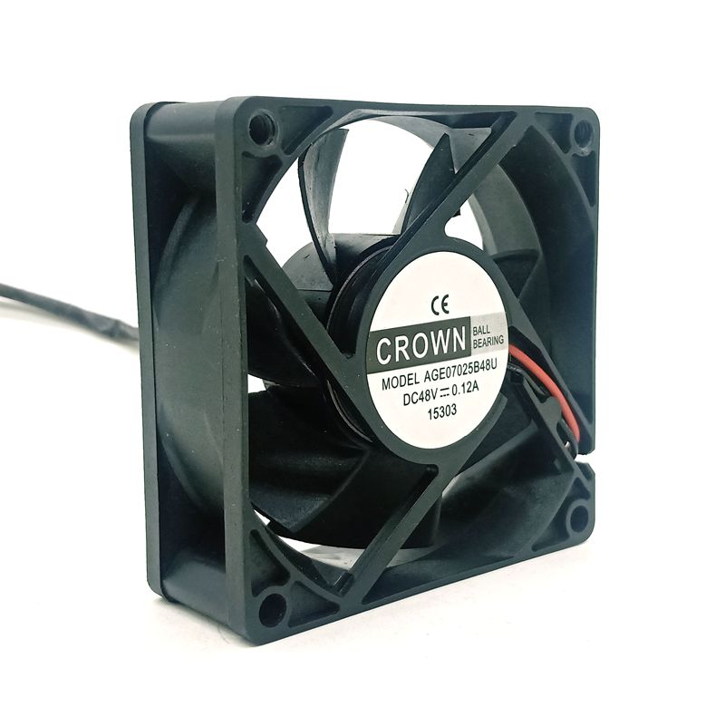 7025 48V AGE07025B48U Two-Wire Power Supply Chassis Cooling Fan 7CM high quality 0.12A