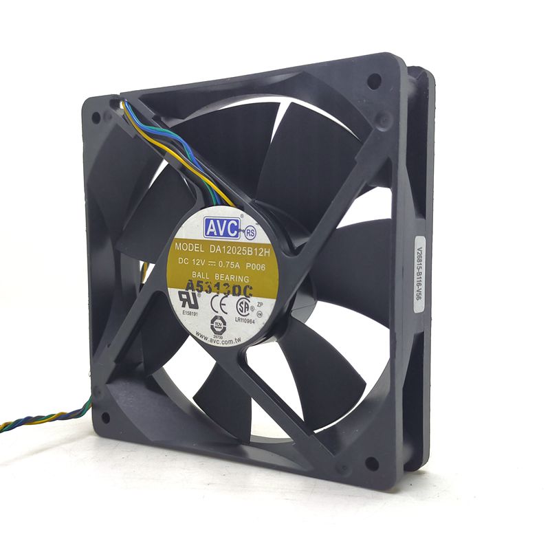 12025 12V 4-Wire PWM Temperature Control CPU Chassis Cooling Fan DA12025B12H 12CM Large Air Volume