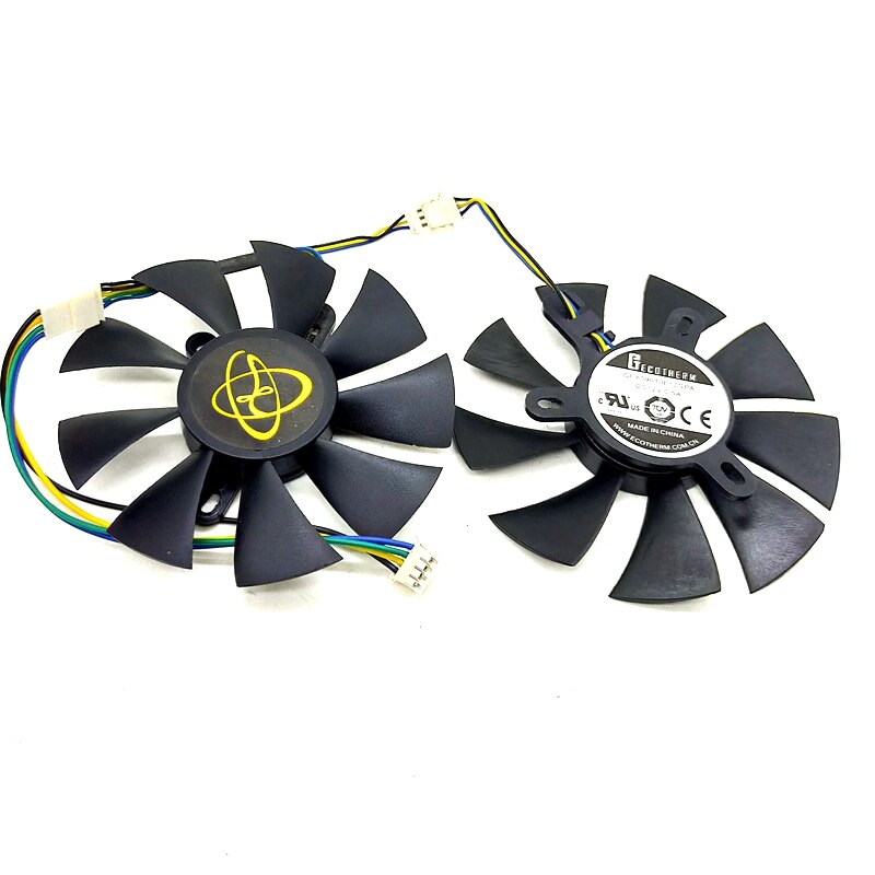 Zotac GTX1070 MINI Graphics Card Cooling Fan 2pcs/Lot GA91S2H GFY09010E12SPA 42*42*42mm 4Pin 86mm VGA Fan