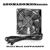 EC Fan AC 115V 230V 60mm 70mm 80mm 92mm 120mm 172mm High Speed Large Air Flow Dual Ball Industrial Chassis Fan with Power Cord