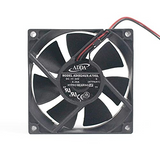 External seller reference: ADDA AD0824UX-A70GL, (HTPAH1), DC24V 0.29A; two red/black leads. Image does not prove the shipping unit, condition or supplied connector. Verify full part number, dimensions, connector and pinout before ordering. Lead count does not establish control functions.