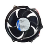 External reference: ebm-papst 6314HR, labelled 24V DC, 1.5A, 36W, 12–28V DC, Var.900 ST1. Visible red/blue lead sections do not establish the supplied total lead count or termination. The historical photograph includes a black cylindrical cable component; its type and inclusion are unverified. Different unit; actual supplied condition, full option, measured fit, accessories, connector and pinout require verification.