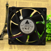 External reference: Delta AFB1212VHE-R00, DC12V 0.90A; three red/black/blue leads and a pale three-position housing. Image does not prove the actual shipping unit, condition or supplied connector. Verify full option, dimensions, connector and pinout before ordering; lead count does not establish control functions.