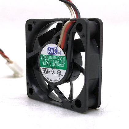 AVC DS04010S12L-013 40x40x10mm 12V DC 0.08A 3-wire sleeve bearing fan - clean product photo 1