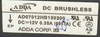 Historical original side nameplate: ADDA AD07012HB159300,DC12V 0.35A,(095TA). Unmodified crop; full originals archived in store records. Supplied dimensions, bearing, full option, connector and pinout require verification.