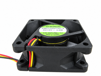 SUNON PMD1206PTB3-A 60x60x38mm 12V DC Axial Cooling Fan - clean white-background product photo 1