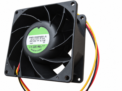 SUNON PMD1208PMB1-A 80x80x38mm 12V DC Axial Cooling Fan - clean white-background product photo 1