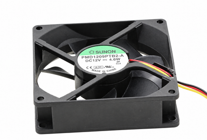 SUNON PMD1209PTB2-A 90x90x25mm 12V DC Axial Cooling Fan - clean white-background product photo 1
