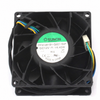 SUNON PF80381B1-Q027-S99 12V DC 80x80x38mm cooling fan rear label view on white background