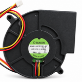 SUNON PMB1297PYB1-AY 12V DC 97x94x33mm blower fan rear label view on white background