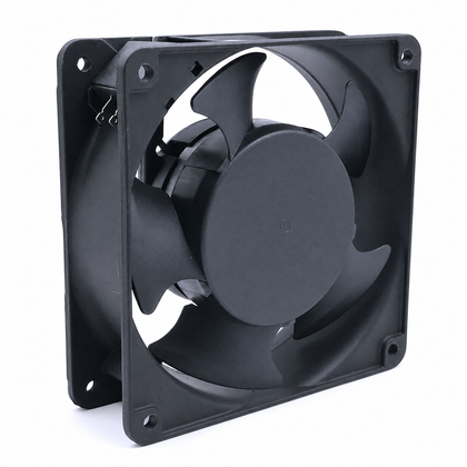 SANJUN SJ1238HA2 220-240V AC axial cooling fan front view on white background