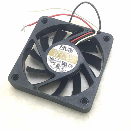 Different-unit AVC C5010B12M DC12V 0.15A reference with exposed red strands and an unhoused pale wire end, unlike historical brown housing. Supplied bare-wire or brown-connector version and functions unverified; auxiliary-code equivalence unknown.