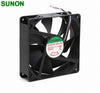 SUNON EFE0381B1-Q020-F9B 12V DC axial cooling fan - clean label view