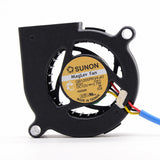 SUNON GB1205PKV4-AY 12V DC 50x50x20mm blower fan - clean label view