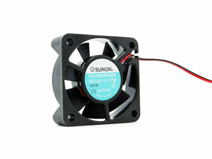 SUNON KD1205PHS2 50x50x15mm 12V DC Axial Cooling Fan - white background clean product view 1