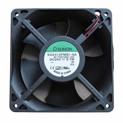 SUNON KD2412PMB1-6A 120x120x38mm 24V DC Axial Cooling Fan - white background clean product view 1
