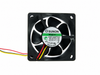SUNON KDE1206PTV2 60x60x25mm 12V DC Axial Cooling Fan industrial replacement fan on pure white background - view 2