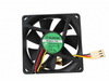 SUNON KDE1207PHV1-A 70x70x15mm 12V DC Axial Cooling Fan industrial replacement fan on pure white background - view 2