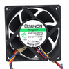 SUNON KDE1207PTV3 70x70x25mm 12V DC Axial Cooling Fan industrial replacement fan on pure white background - view 1