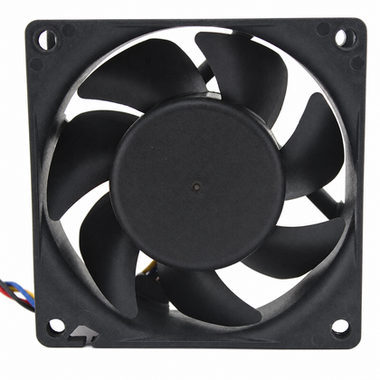 SUNON KDE1207PTV3 70x70x25mm 12V DC Axial Cooling Fan industrial replacement fan on pure white background - view 1