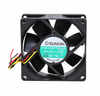 SUNON KDE1208PTBX-6A 80x80x25mm 12V DC Axial Cooling Fan industrial replacement fan on pure white background - view 2