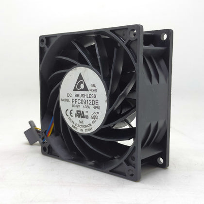 Delta fan PFC0912DE 9038 12V Four-Wire Violence Server Fan 92X37mm Dual Ball Bearing