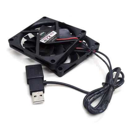 2pcs/pair Slim USB Fan 80mm*10mm DC5V A8010-20RA-2JN-F1 5V 0.25A 8010 8CM Ultra-thin Silence Cooling Fan