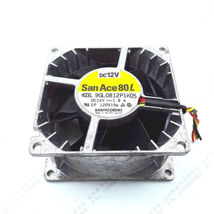 9GL0812P1K05 8038 8CM 80 * 80 * 38MM high temperature fan metal fan 12V 1.8A