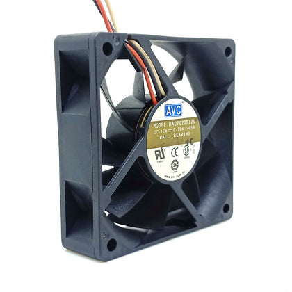 DA07020B12U  70mm pc cooling fan 7020 fan 12V dual ball CPU case fan 7CM