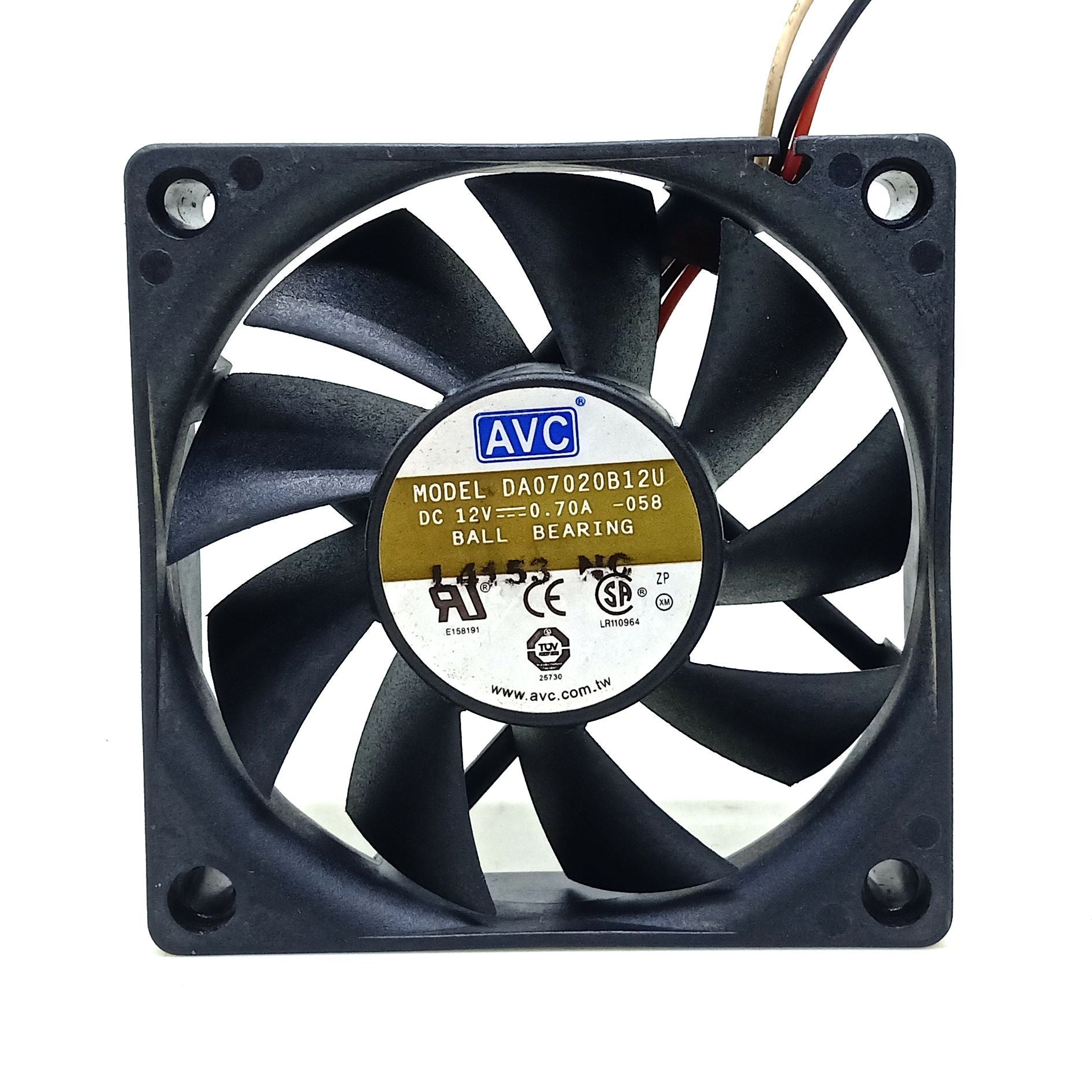 DA07020B12U  70mm pc cooling fan 7020 fan 12V dual ball CPU case fan 7CM