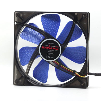 140mm Cooling Fan 14cm Fan Computer Cooling Fan 140mm  zg3-140c 14cm 12V 0.1A 14025 3-wire  Chassis Silent Quiet Cooling Fan